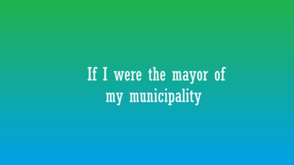 If I were the Mayor of my Municipality