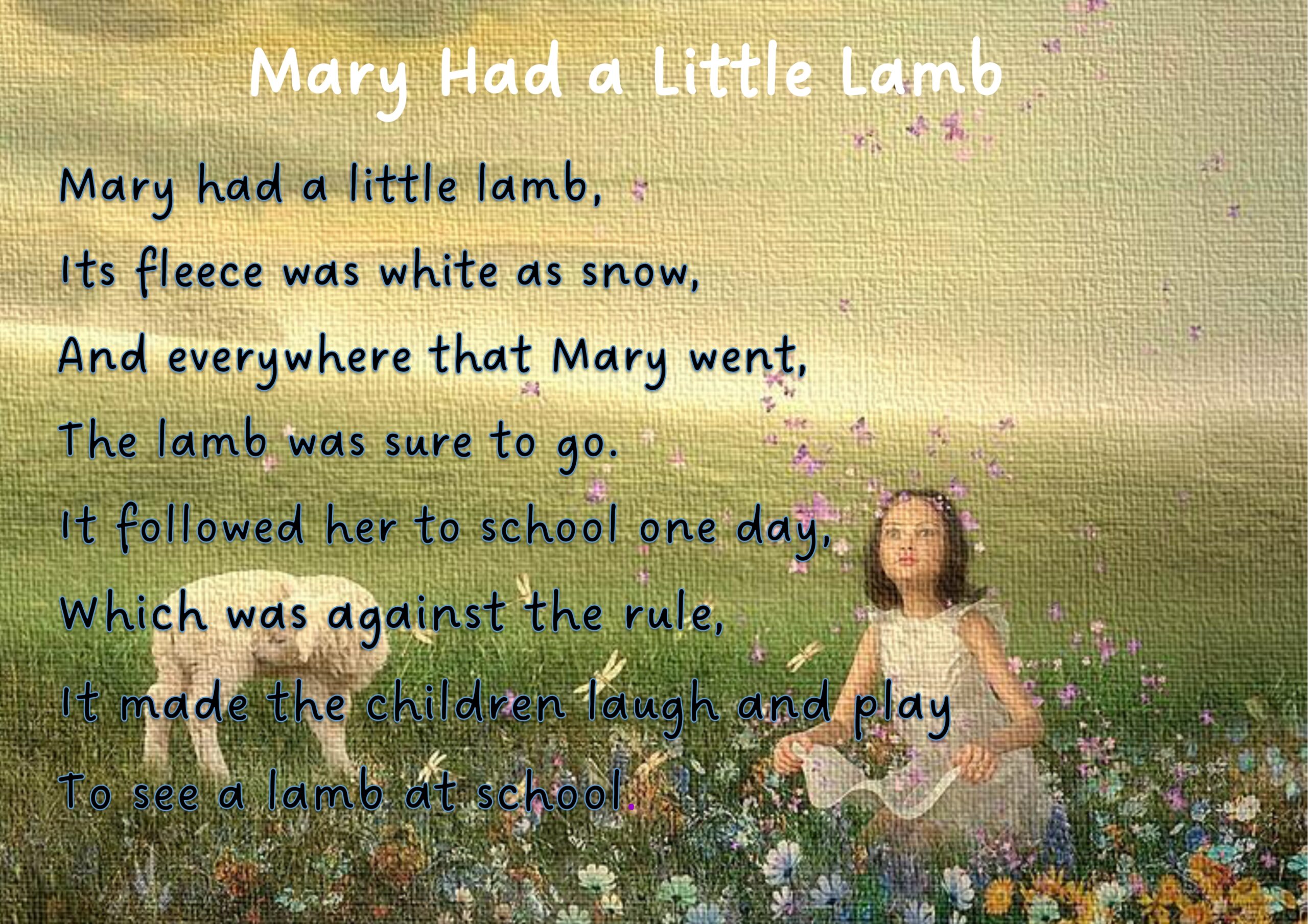 Mary Had a Little Lamb
