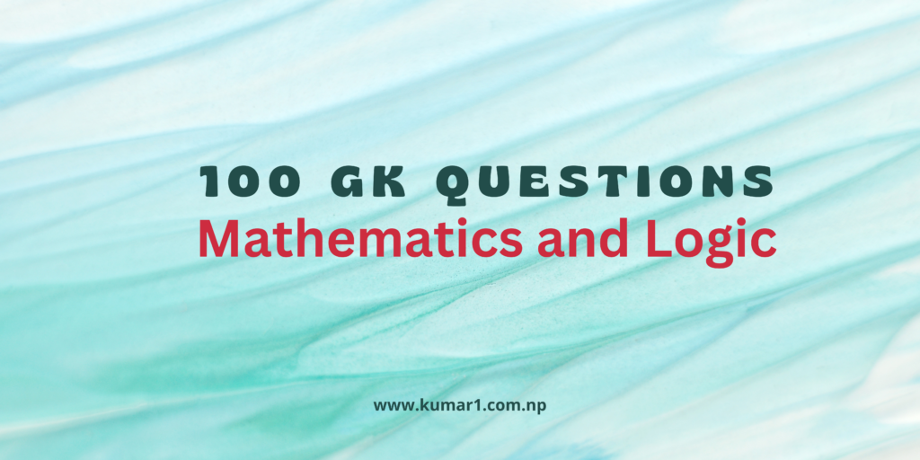 100 gk math questions